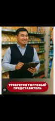 требуется ночная работа: Требуется торговый представитель по городу Бишкек для продажи