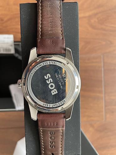 saat boss: İşlənmiş, Qol saatı, Hugo Boss, rəng - Gümüşü — 2