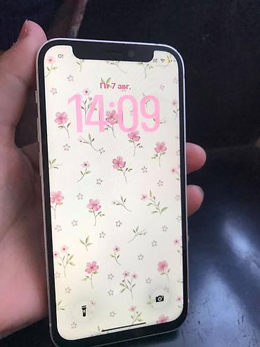 pc case: IPhone 12 mini, Б/у, 128 ГБ, Белый, 80 % — 2