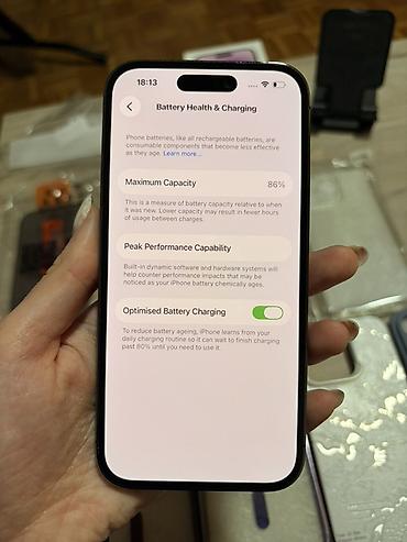 Apple iPhone: Apple iPhone 14 Pro - Boja: Deep Purple - Memorija: 256gb - Battery — 11