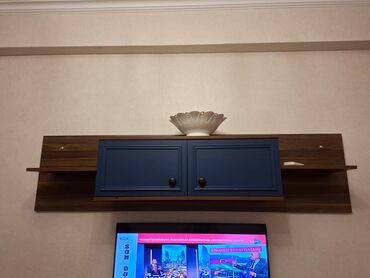 mdf panel: Düz TV altlığı, Polkalı, Laminat