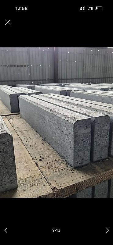 Дорожные бордюры: Дорожный бордюр, Прессованный, Бетонный, Новый — 6