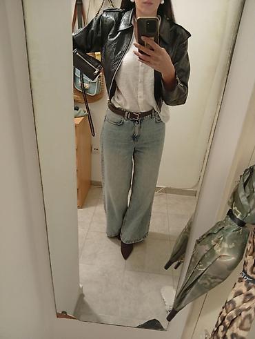 pull and bear torbe: Kožna jakna M, bоја - Crna — 1