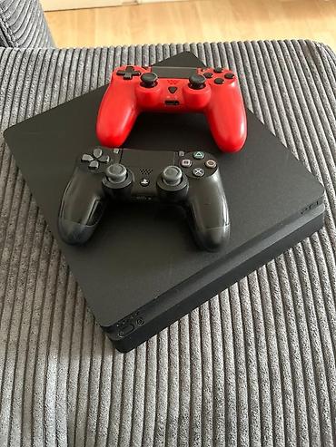 Видео оюндар жана приставкалар: PlayStation 4 Slim — прошитая ❗ 2 джостика все провода Комплектация — 1