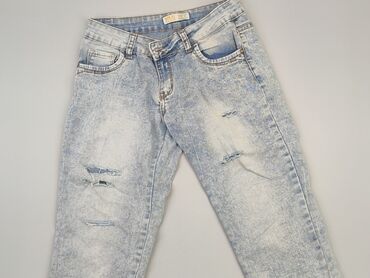 spódnice na szelkach jeans: Spodnie 3/4 Damskie, Denim Co, M, stan - Dobry