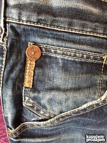 Farmerke: Original ARMANI farmerice 32/33 NOVE 99% cotton 1% elastin Polustruk — 6