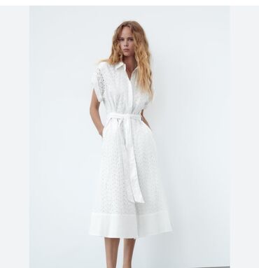 tiffany haljine 2023: Zara L (EU 40), bоја - Bela, Kratkih rukava