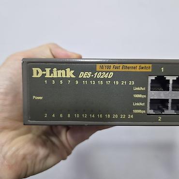 сетевые адаптеры d link: Коммутатор D‑Link DES‑1024D - 24 порта RJ‑45 10/100 Mbps Fast — 7