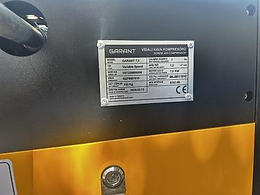 Kompressorlar: GARANT 7.5 vidalı hava kompressoru – komplekt şəkildə Texniki — 3