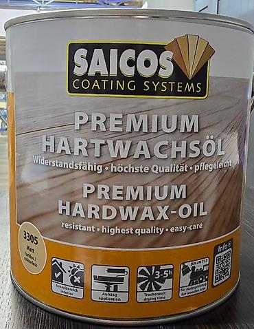 мебельный воск: SAICOS Premium Hardwax-Oil 3305, Matt (матовый), 2,5 л — 3