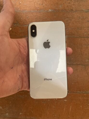 Apple iPhone: IPhone X, 64 GB, Ağ, Zəmanət, Simsiz şarj, Face ID