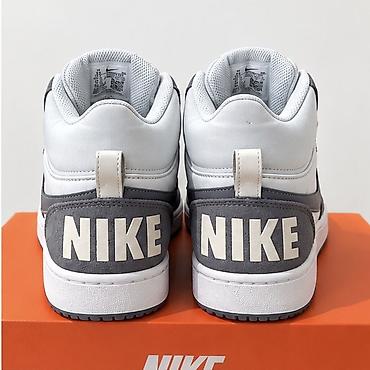 haraci patike: Nike visoke patike – sivo/belo - Model: visoki košarkaški stil sa — 4