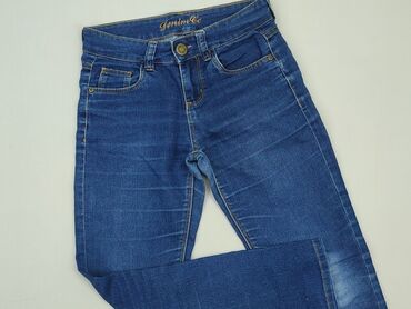 calvin klein spodnie jeans: Spodnie jeansowe, DenimCo, 11 lat, 140/146, stan - Dobry