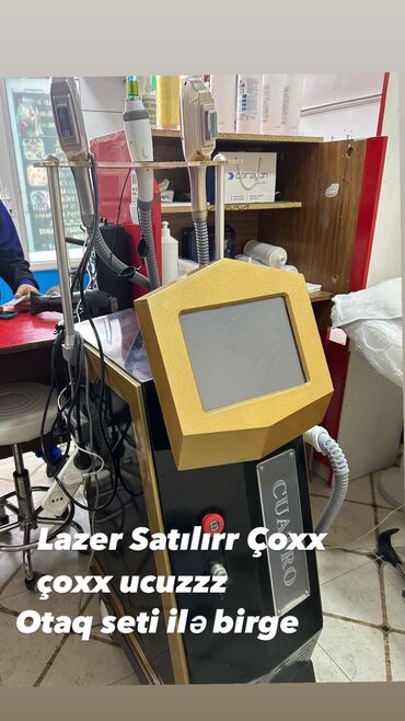 Lazer aparatları: Epilyasiya üçün, Tatto silmə, Fototerapiya üçün, Təlim keçirilir