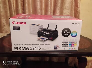 принтер: Canon pixma g2415 cemi 2 defe istifade edilib hecbir problemi yoxdu