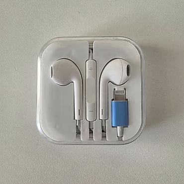 iphone qulaqlıq simli: Yeni Simli Qulaqcıqlar, Apple, rəng - Ağ — 1