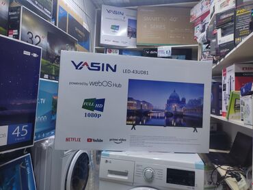 телевизоры цена бишкек: Акция Телевизор Yasin 43 UD81 webos magic пульт smart Android Yasin