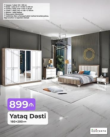Yataq Dəsti – 160×200 sm Tərkib: - Çarpayı: 1 ədəd, 160×200 sm - lalafo.az -da Yataq Dəsti – 160×200 sm Tərkib: - Çarpayı: 1 ədəd, 160×200 sm -