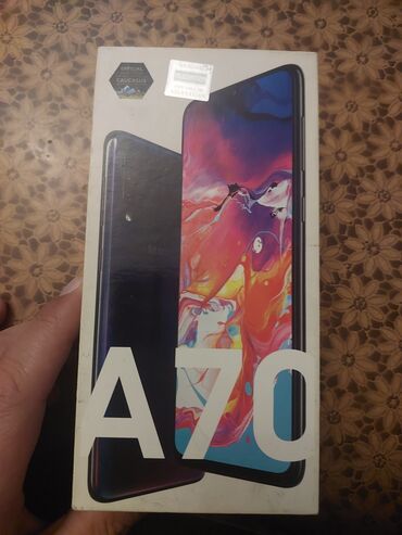 baku electronics samsung a70: Samsung Galaxy A70, 128 GB, rəng - Qara, Barmaq izi, İki sim kartlı, Sənədlərlə