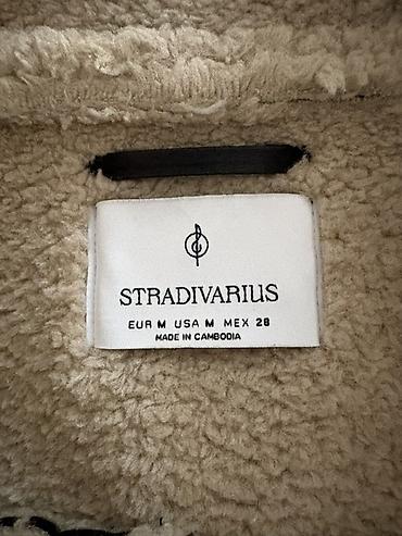 bomber kurtka: Dəri kurtka, Stradivarius, M — 3