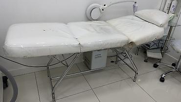 Estetik/prosedur masa-çarpayısı - Rəng: ağ - Material: yumşaq süni