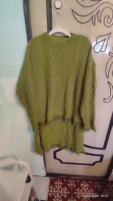 Пальто: Женский комплект одежды (3 предмета): 1) Пальто-халат из плотной — 7