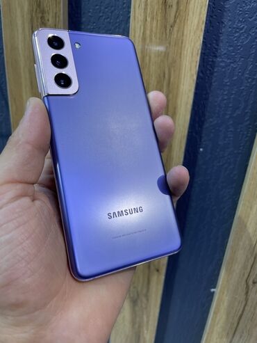 смартфон xiaomi redmi note 13: Samsung Galaxy S21, Б/у, 256 ГБ, цвет - Фиолетовый, 1 SIM, eSIM
