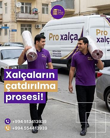 xalca sifarişi: Xalçaların yuyulması | Xalçalar Ünvandan götürmə, Pulsuz çatdırılma — 2