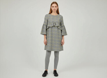 sukienki w pepitkę: Sukienka damska, rozmiar S