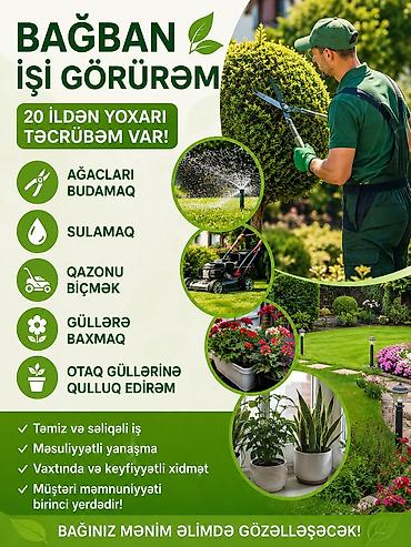 bağban vakansiya 2026: Bağban, 30 yaş, 5 ildən artıq təcrübə — 1