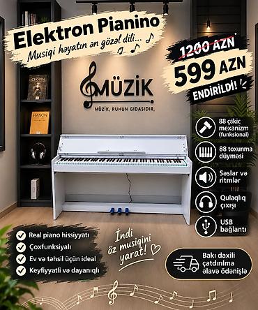 dijital pianino per page 100: 1200 Azn ❌ 499 azn ✅ Mağaza Baglanır dəyər dəyməzə satılır günün — 2