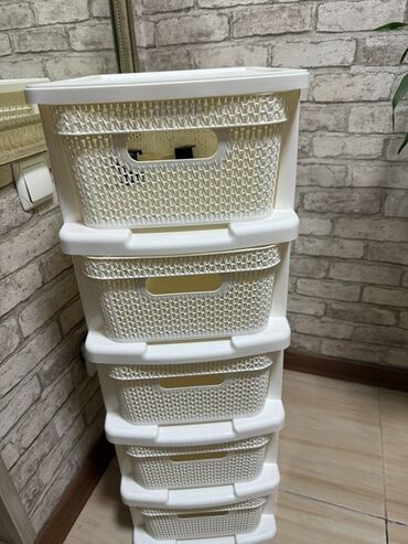 Комоды для одежды: Комод для одежды, Без зеркала, Другой материал, цвет - Белый — 6