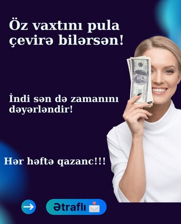 iş el: Xanımlar üçün iş! Ayda 5dəfə maaş! Rəsmi! Online iş! Məhsul almaq