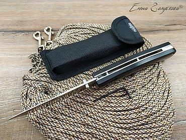 Охотничьи ножи: Складной нож Калан от Витязь сталь 65x13, рукоять дерево Охота и — 14