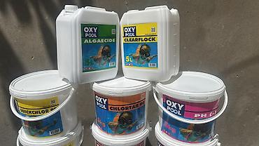 bitki dermanlari: OXY POOL hovuz kimyası dəsti Məhsullar: - OXY POOL Algaecide – 5L — 1