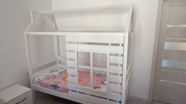 матрасы на кровать 180х200: Детская односпальная кровать, Б/у, Для девочки, Для мальчика, С матрасом, Дерево, Самовывоз