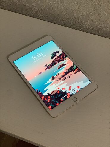 Планшеты: Планшет, Apple, память 128 ГБ, 7" - 8", 4G (LTE), Б/у, Детский цвет - Золотой