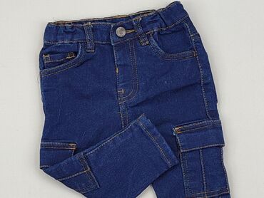 low boot cut jeans: Spodnie jeansowe, So cute, 6-9 m, stan - Bardzo dobry