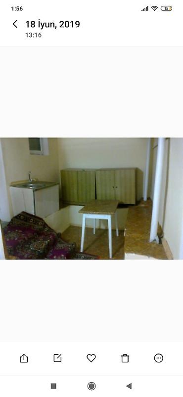 Otaqlar: 1 otaq, 1 mətbəxi olan heyet evi kirayə verilir. Qaz, su, işıq — 4