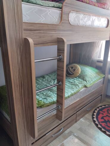 кровати для детского сада: Двухъярусная кровать, Б/у