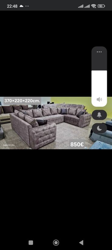 Ugaone garniture: Ugaona garnitura sa MEMO PENOM ležajem i prostorom za odlaganje. - — 13