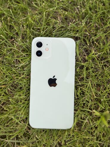 телефоны за 5000сом: IPhone 12, Б/у, 64 ГБ, Зеленый, Чехол, 100 %