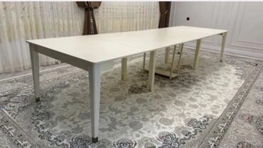 столы раздвижные: Стол трансформер Для зала, Раскладной стол, цвет - Белый