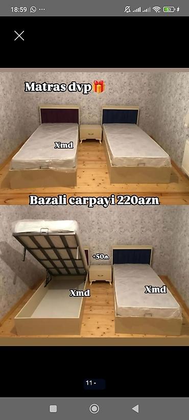 dvp: Bazalı tək nəfərlik çarpayı - Qiymət: 220 AZN (şəkildə göstərilib) - — 1