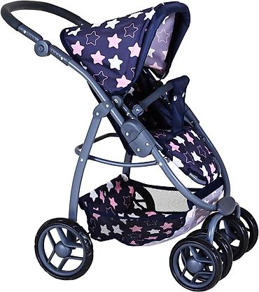 deciji mikrofon pertini: Kolica Knorr Coco Star Blue Pink – kombinovana kolica za lutke - — 3