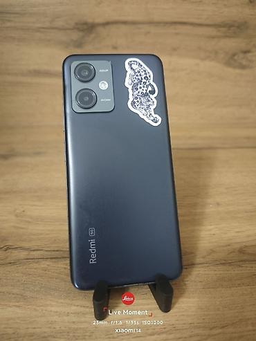 Redmi, Redmi Note 12 Pro 5G, Б/у, 128 ГБ, цвет - Черный, 2 SIM