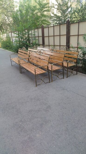 Садовые зонты: Скамейка с навесом 15000сом скамейка с подлокотник 6500 — 8