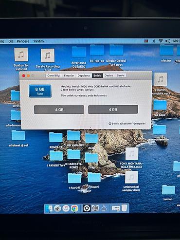 apple mackbook: Yaddası 512Gb +disc yeri çıxarılıb yerinə 1 tb ssd taxılıb heçbir — 4