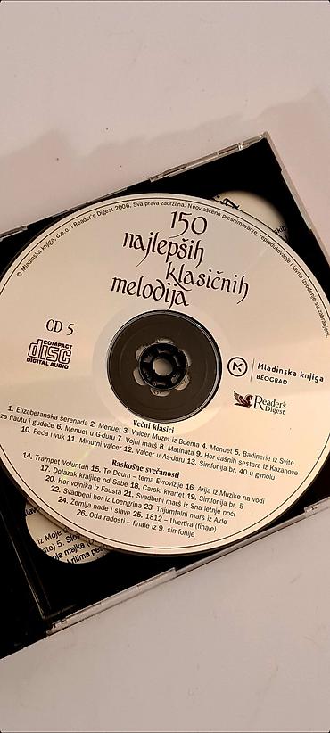 harmonika 96 basova: ☆ Na prodaju 150 najlepših klasičnih melodija – komplet 6 CD sa — 4