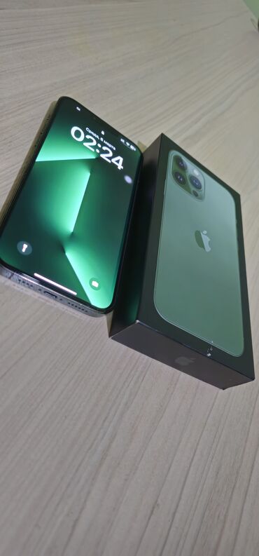 айфон оптом: IPhone 13 Pro Max, Б/у, 128 ГБ, Зеленый, Зарядное устройство, Защитное стекло, Чехол, 86 %